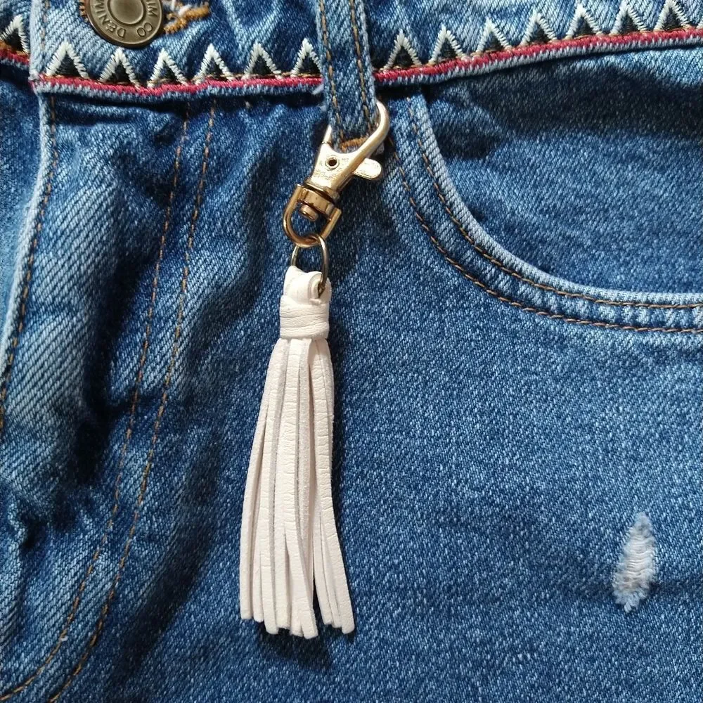Denim Co Hi Rise Southwestern Aztec Distressed Ripped Denim Shorts